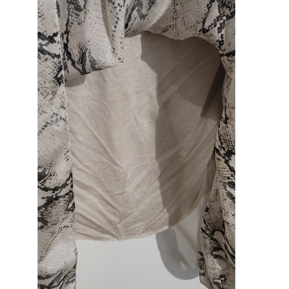 Sofia Italy Silk Blend Python Print Oversized Flo… - image 6